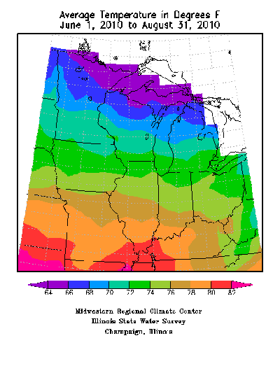 Average Temp Jun-Aug 2010