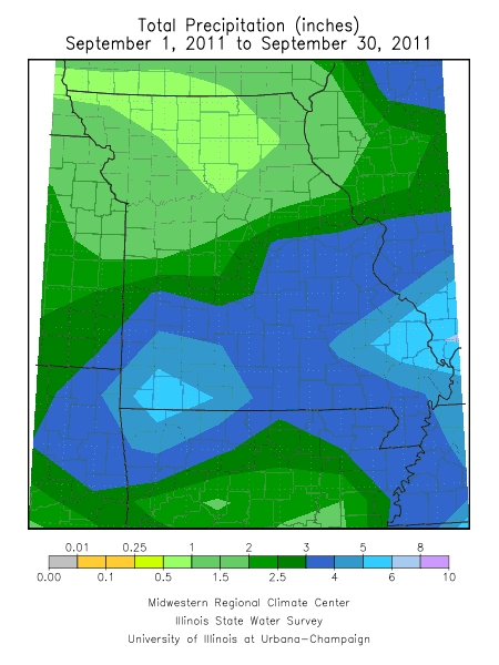 Precipitation September 1, 2011 - September 30, 2011