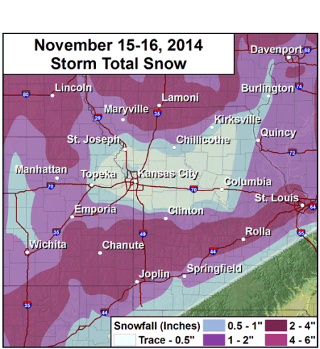 November 15-16, 2014 Storm Total Snow