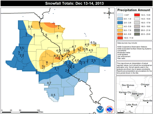 Winter Storm on Dec 13-14, 2013