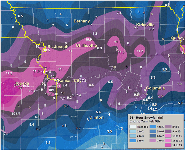 rainfall totals map missouri