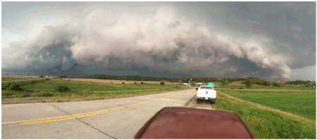 Supercell thunderstorm in Atchison County, Missouri, September 9, 2014. Photo by Clinton Dougherty