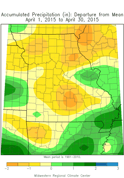 rainfall totals map missouri