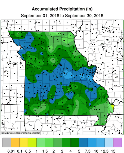 Accumulated Precipitation (in): September 01, 2016 to September 30, 2016