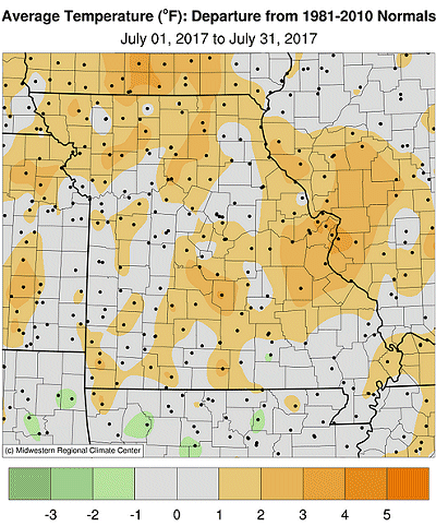 Average Temperature: Departure from 1981-2010 Normals