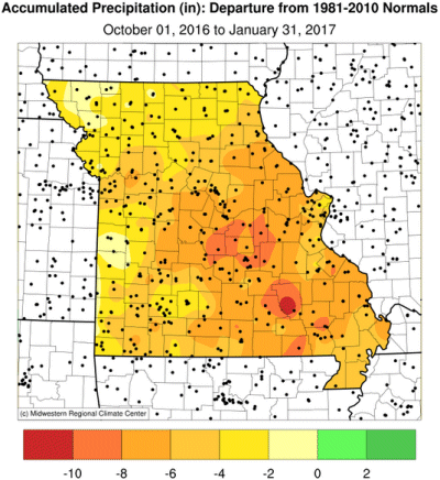 rainfall totals map missouri