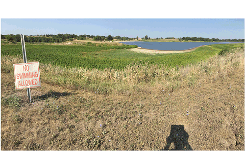 City Reservoir near Hamilton, MO, Caldwell County. Photo taken in mid-July 2018 by Tim Baker.