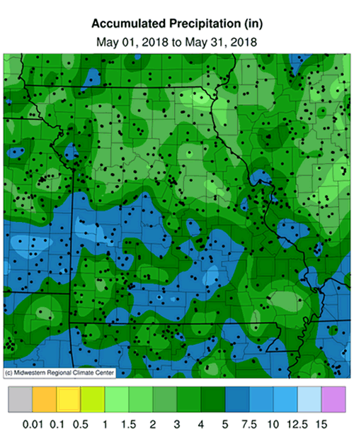 Accumulated Precipitation (in)