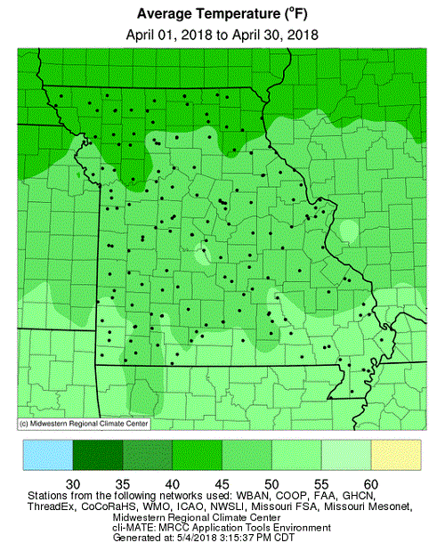 rainfall totals map missouri