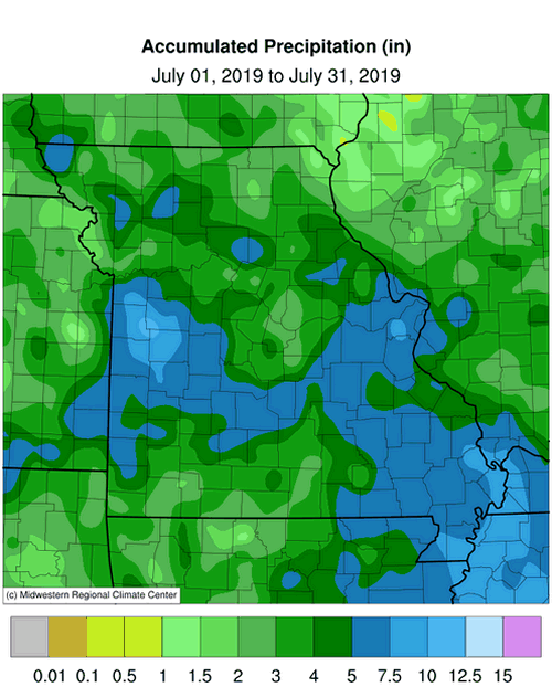 rainfall totals map missouri