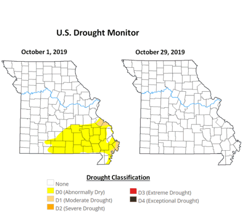 US Drought Monitor Missouri