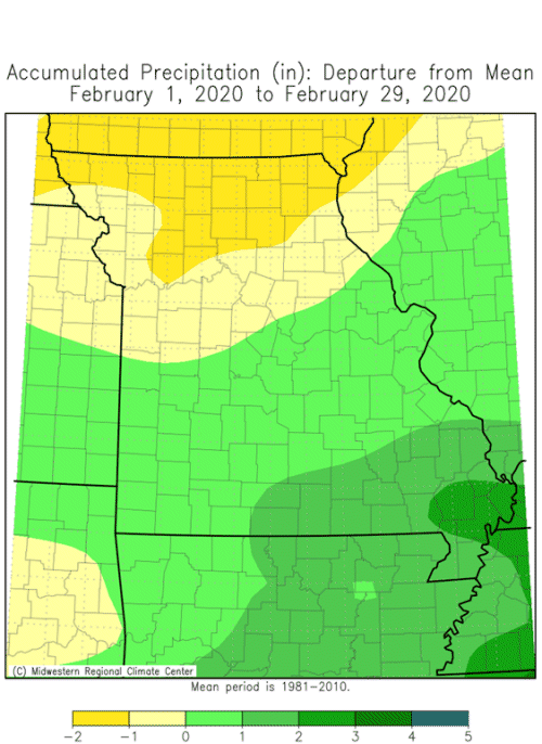 rainfall totals map missouri