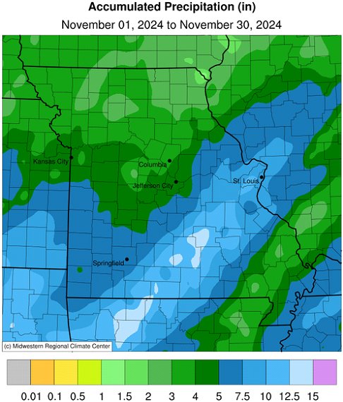 Accumulated Precipitation (in) November 01, 2024 to November 30, 2024