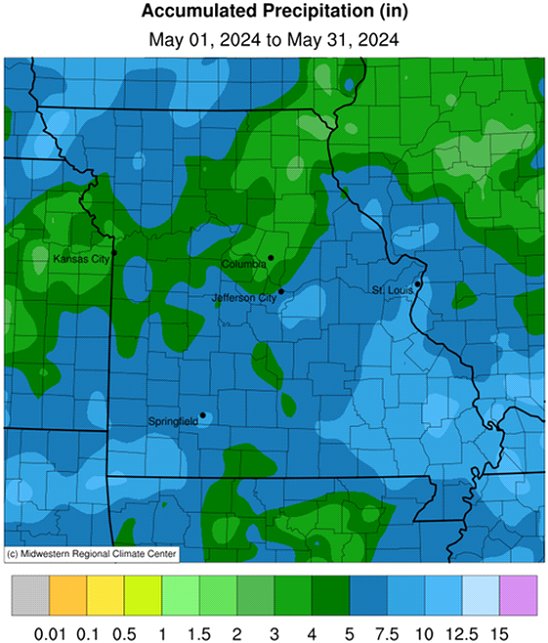 Accumulated Precipitation (in): May 01, 2024 to May 31, 2024