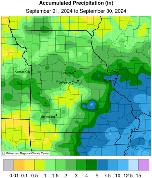 Accumulated Precipitation (in) September 01, 2024 to September 30, 2024