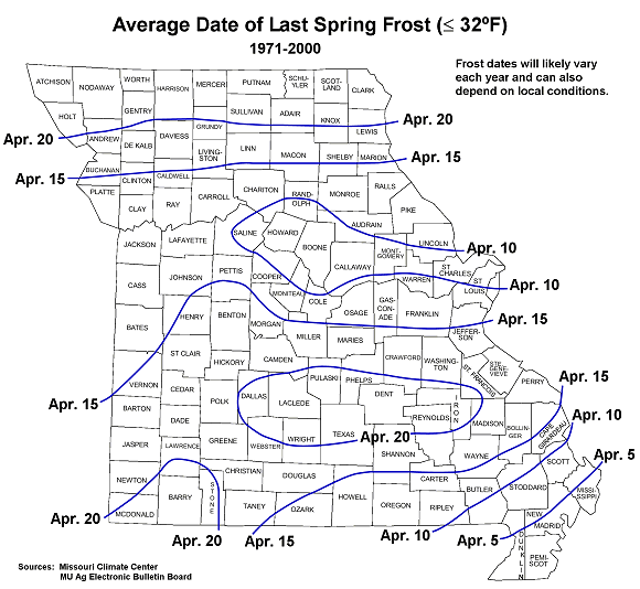 Find the First and Last Frost Dates in Your Area by ZIP Code